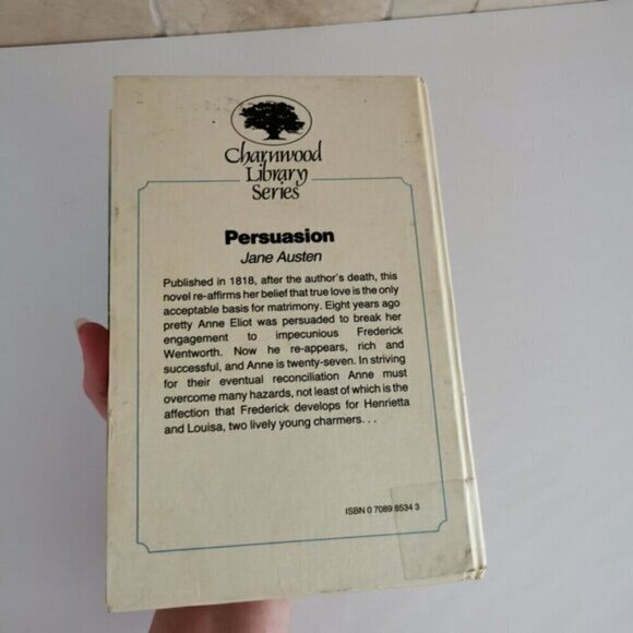 1990 Persuasion Jane Austen Large Print Ex-Library, Vintage Charnwood Classic - Picture 3 of 9